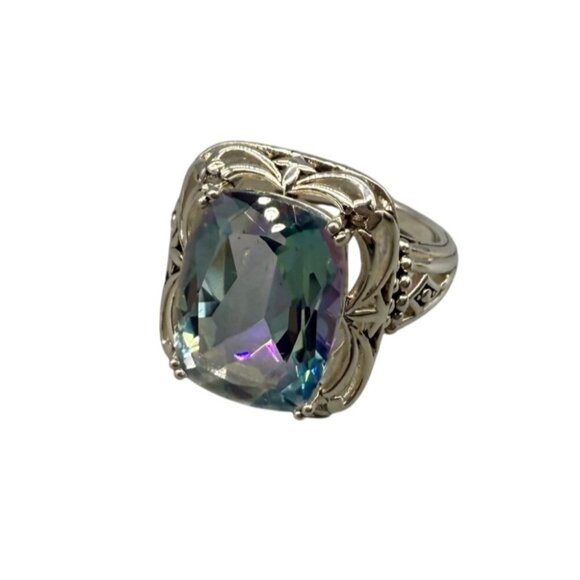 Orvieto Odyssey Sterling Silver 10.00 Ct TGW Cassiopeia Quartz Ring Size 10 - Picture 12 of 12